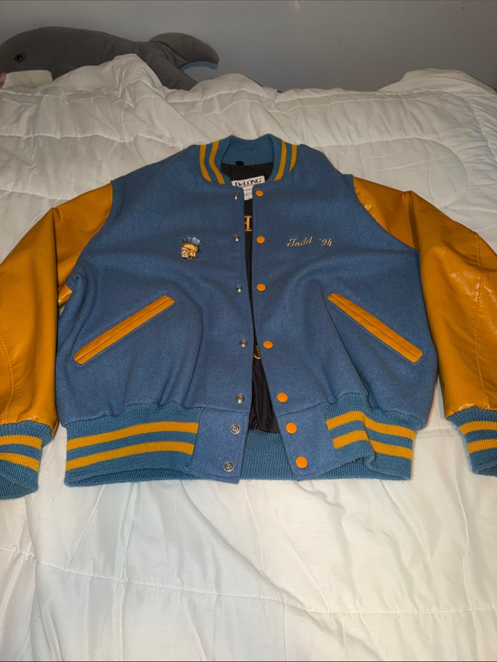 Blue and Yellow Varsity Jacket